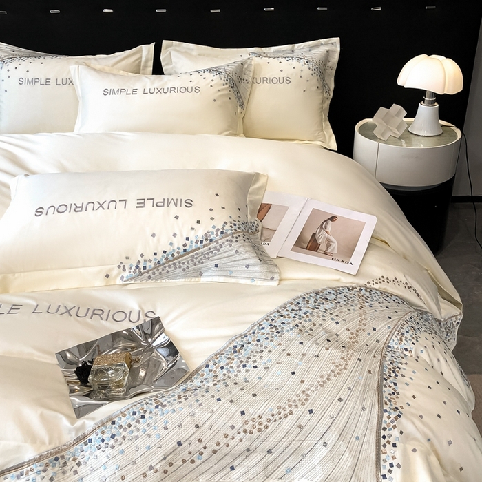 91家纺网 家纺一手货源 找家纺 （总）欧乐蒂 2025新款星梦-高支高密新疆长绒棉四件套-终版