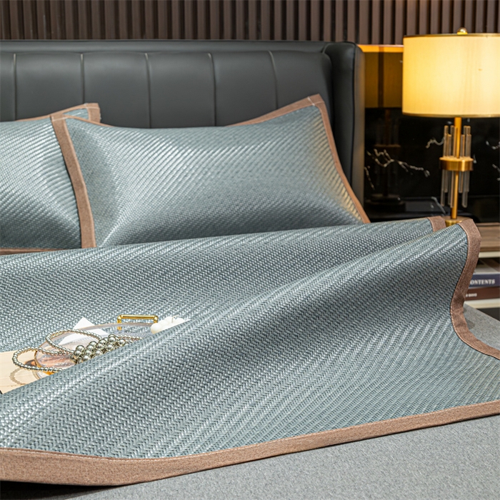 91家纺网 家纺一手货源 找家纺 共鸣沙发垫 2024新款野山藤凉席 野山藤灰色