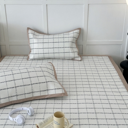 昔可家纺 2024新款高端数码印花养生冰藤席--简约系列 小香格