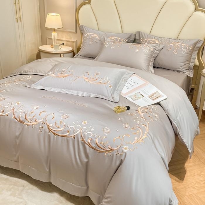 91家纺网 家纺一手货源 找家纺 欧乐蒂 2025新款爱丽丝-高支高密新疆长绒棉-终版 爱丽丝-高级灰