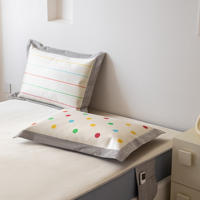 91家纺网 家纺一手货源 找家纺 本希家居 2024新款花漾清新系列高端可水洗冰丝席 小彩条床笠