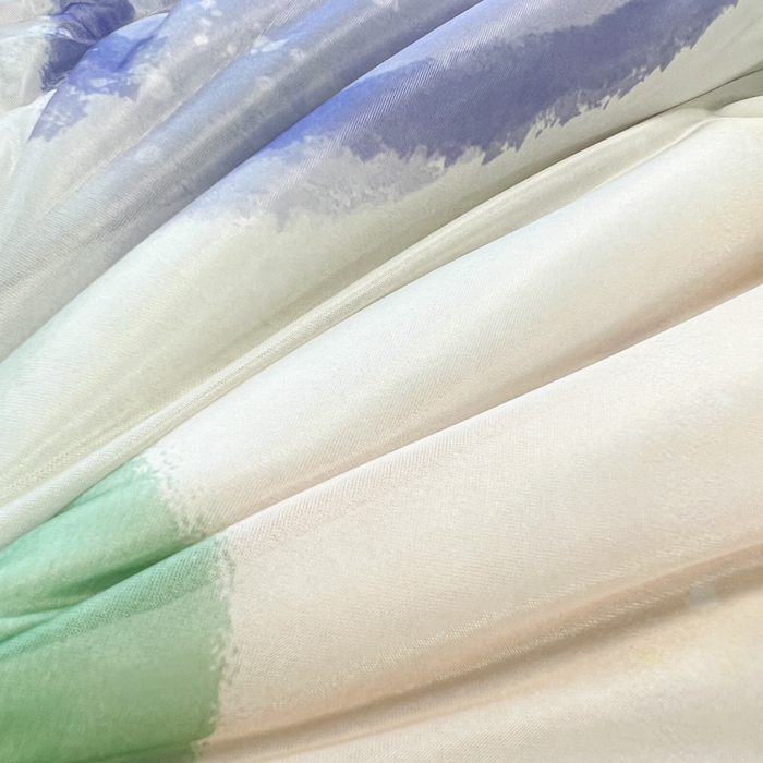 91家纺网 家纺一手货源 找家纺 慕澄家纺 2024新款大版印花乳胶凉席套件-夏被凉席四件套 紫色郁金香