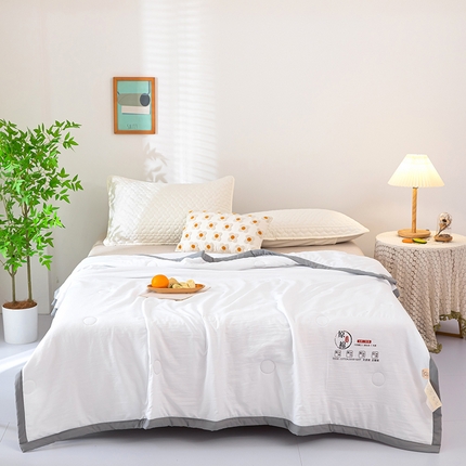 侨鑫 2024新款A类原棉大豆夏被 白色