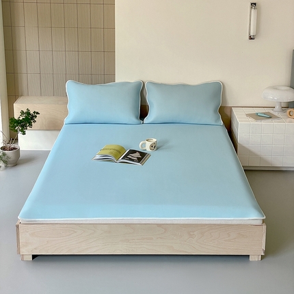 91家纺网 家纺一手货源 找家纺 （总）川悦生活 2024新款云朵凉感因子纯色凉席-大床款