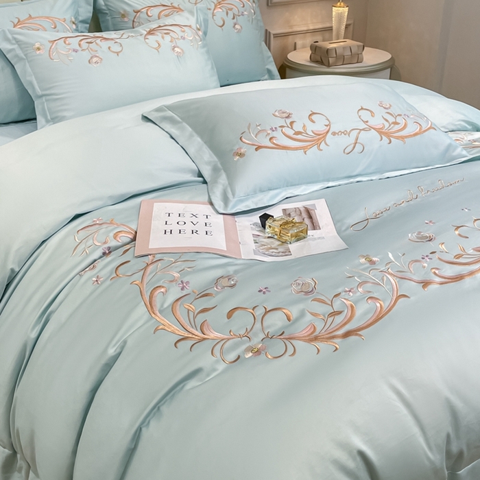 91家纺网 家纺一手货源 找家纺 欧乐蒂 2025新款爱丽丝-高支高密新疆长绒棉-终版 爱丽丝-水兰