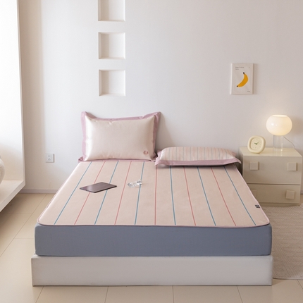 91家纺网 家纺一手货源 找家纺 （总）本希家居 2024新款小清新刺绣系列高端可水洗冰丝席