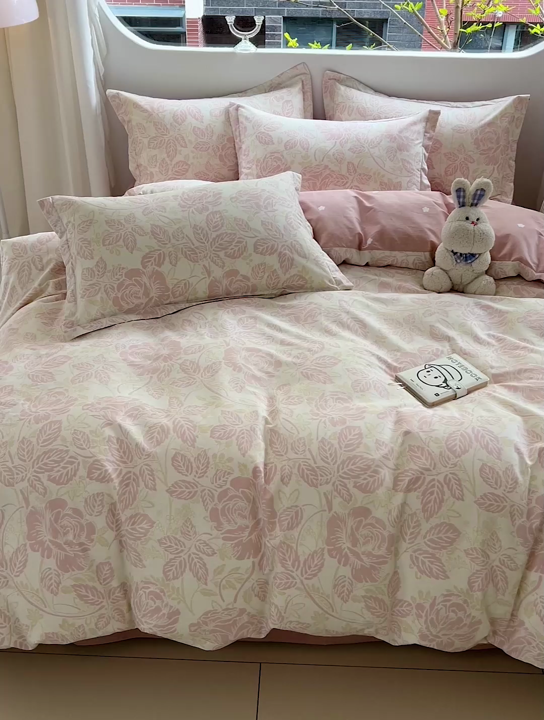 91家纺网 家纺一手货源 找家纺 优选良品 2025新款直播爆款全棉-ins印花系列四件套纯棉三件套床单床笠 生机