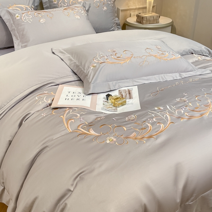 91家纺网 家纺一手货源 找家纺 欧乐蒂 2025新款爱丽丝-高支高密新疆长绒棉-终版 爱丽丝-高级灰