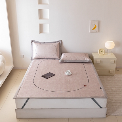 本希家居 2024新款花漾清新系列高端可水洗冰丝席 心动平席