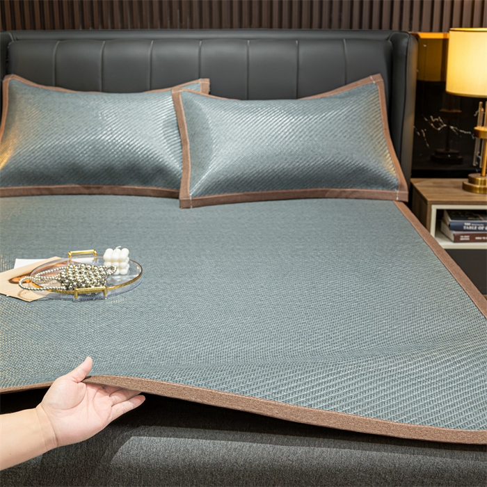 91家纺网 家纺一手货源 找家纺 共鸣沙发垫 2024新款野山藤凉席 野山藤灰色