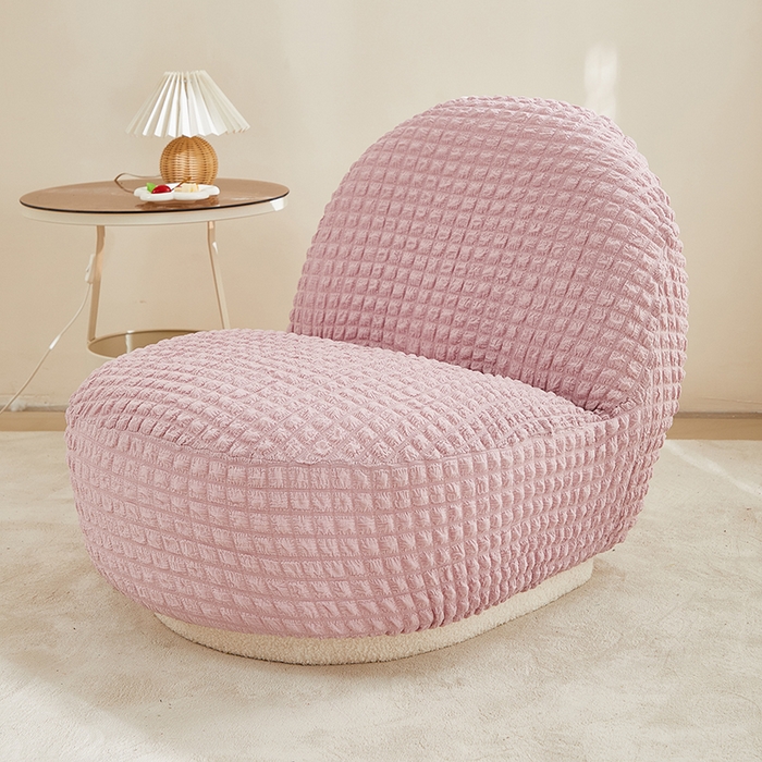 91家纺网 家纺一手货源 找家纺 丝绮鹿 2024新款爆米花系列-雪梨沙发椅套 粉色