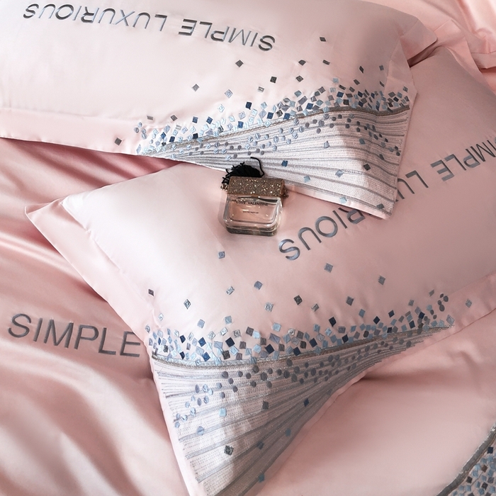 91家纺网 家纺一手货源 找家纺 欧乐蒂 2025新款星梦-高支高密新疆长绒棉四件套-终版 星梦-温馨粉