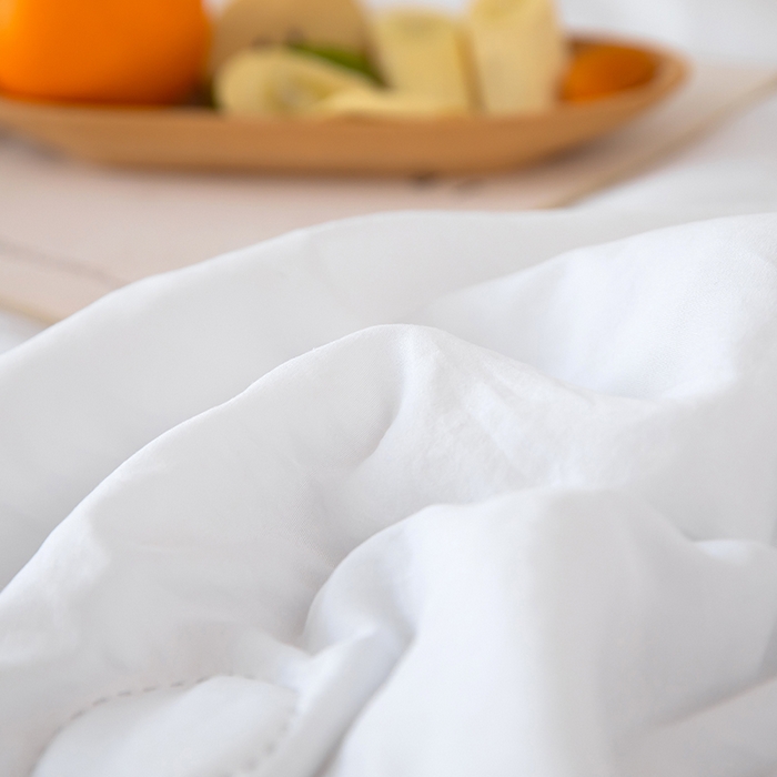 91家纺网 家纺一手货源 找家纺 侨鑫 2024新款A类原棉大豆夏被 白色