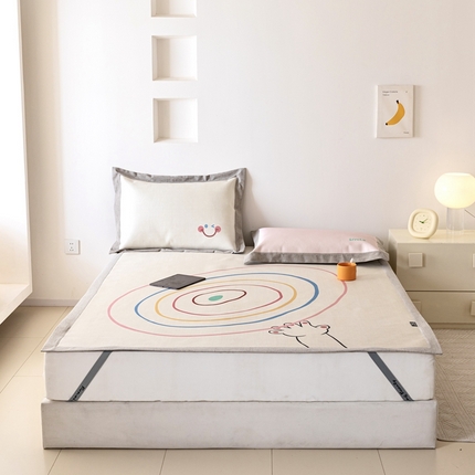 91家纺网 家纺一手货源 找家纺 （总）本希家居 2024新款花漾清新系列高端可水洗冰丝席