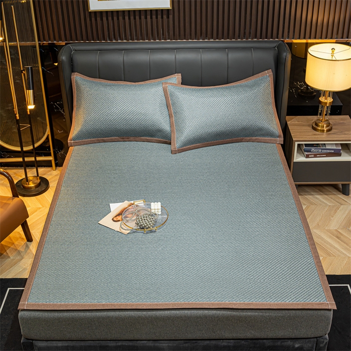 91家纺网 家纺一手货源 找家纺 共鸣沙发垫 2024新款野山藤凉席 野山藤灰色