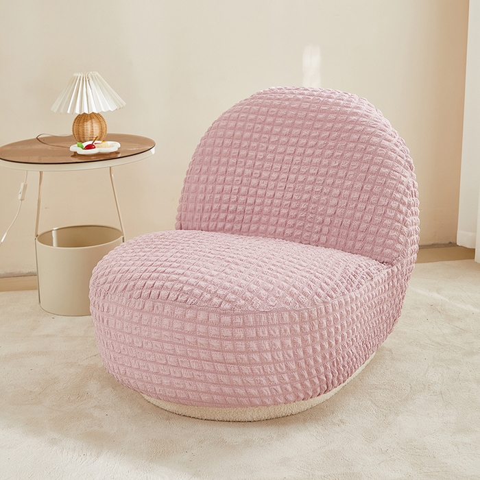 91家纺网 家纺一手货源 找家纺 丝绮鹿 2024新款爆米花系列-雪梨沙发椅套 粉色