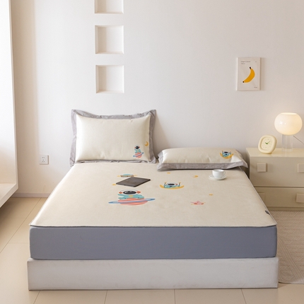 91家纺网 家纺一手货源 找家纺 （总）本希家居 2024新款花漾清新系列高端可水洗冰丝席