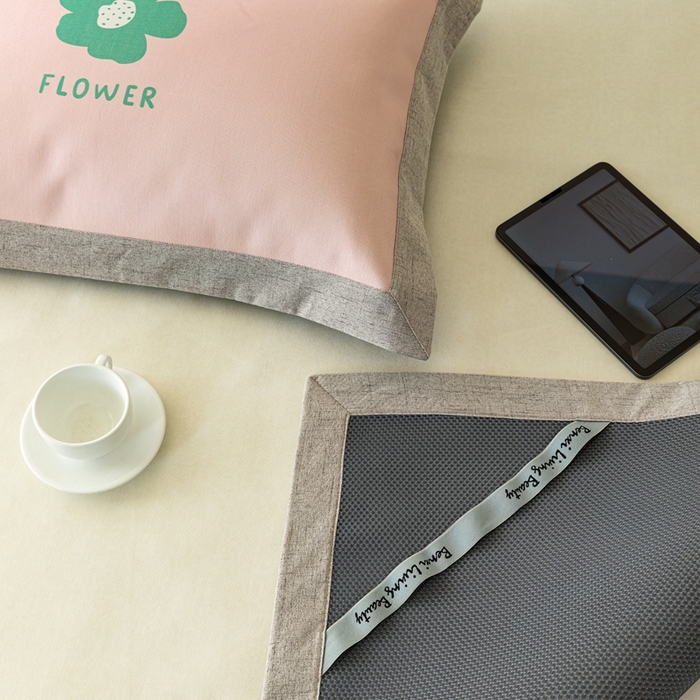 91家纺网 家纺一手货源 找家纺 本希家居 2024新款花漾清新系列高端可水洗冰丝席 小快乐平席