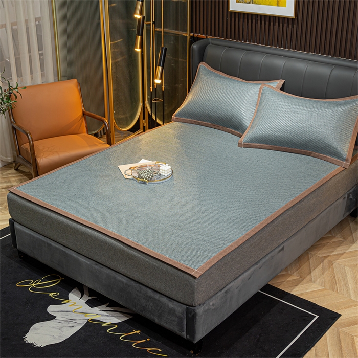 91家纺网 家纺一手货源 找家纺 共鸣沙发垫 2024新款野山藤凉席 野山藤灰色