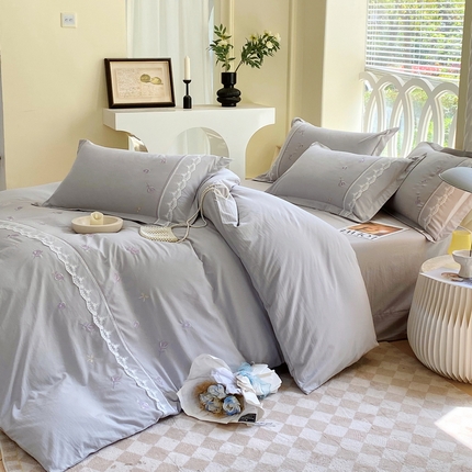 91家纺网 家纺一手货源 找家纺 （总）帛缔思 2024新款雪纺棉四件套