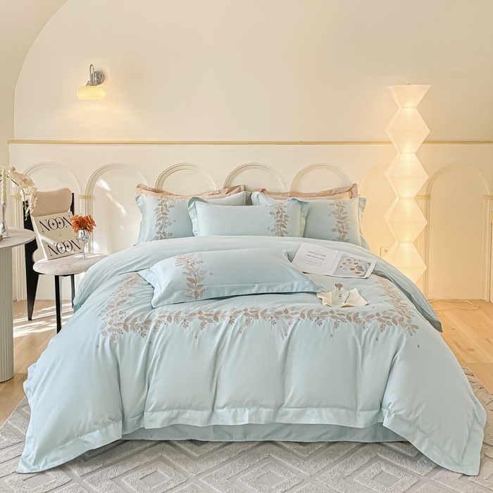 91家纺网 家纺一手货源 找家纺 欧乐蒂 2025新款秘密花园-新疆长绒棉刺绣四件套-终版 秘密花园-梵星兰