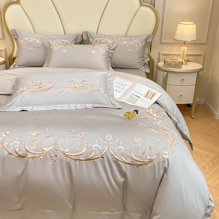 91家纺网 家纺一手货源 找家纺 欧乐蒂 2025新款爱丽丝-高支高密新疆长绒棉-终版 爱丽丝-高级灰