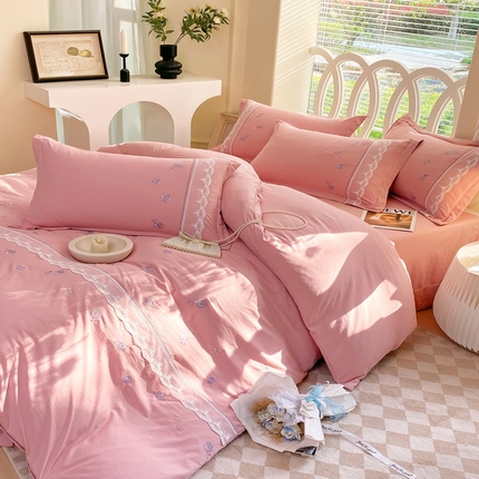 91家纺网 家纺一手货源 找家纺 （总）帛缔思 2024新款雪纺棉四件套