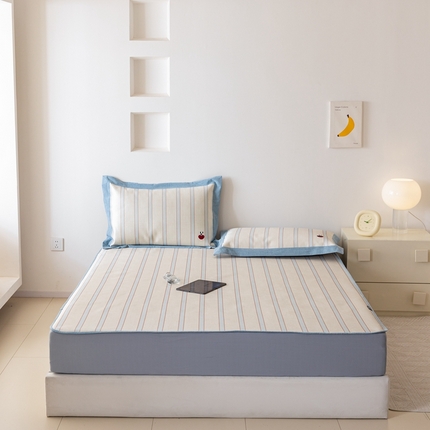 91家纺网 家纺一手货源 找家纺 （总）本希家居 2024新款小清新刺绣系列高端可水洗冰丝席