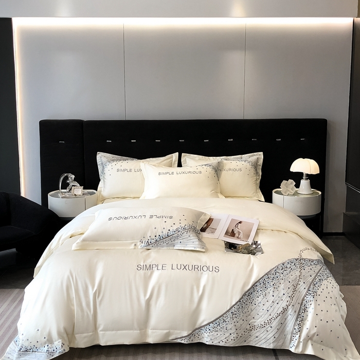 91家纺网 家纺一手货源 找家纺 （总）欧乐蒂 2025新款星梦-高支高密新疆长绒棉四件套-终版