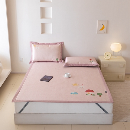 本希家居 2024新款花漾清新系列高端可水洗冰丝席 小甜美平席