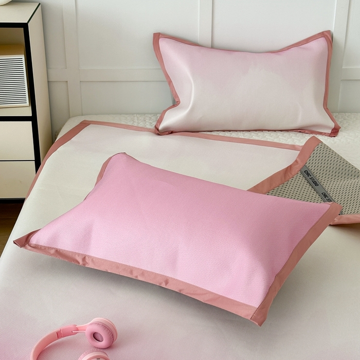 91家纺网 家纺一手货源 找家纺 （总）昔可家纺 2024新款高端数码印花养生冰藤席--马卡龙系列