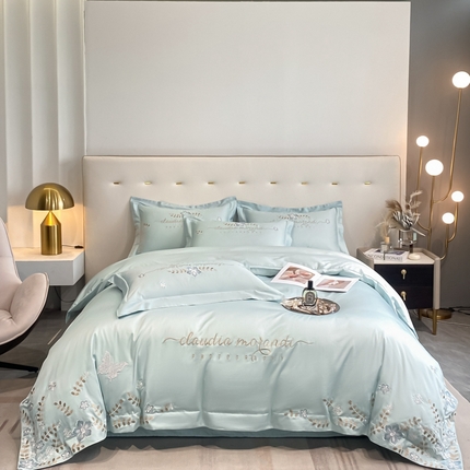 91家纺网 家纺一手货源 找家纺 （总）欧乐蒂 2025新款花寐-高支高密新疆长绒棉四件套-终版