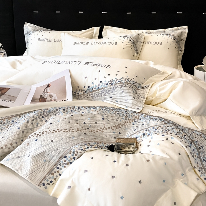 91家纺网 家纺一手货源 找家纺 （总）欧乐蒂 2025新款星梦-高支高密新疆长绒棉四件套-终版