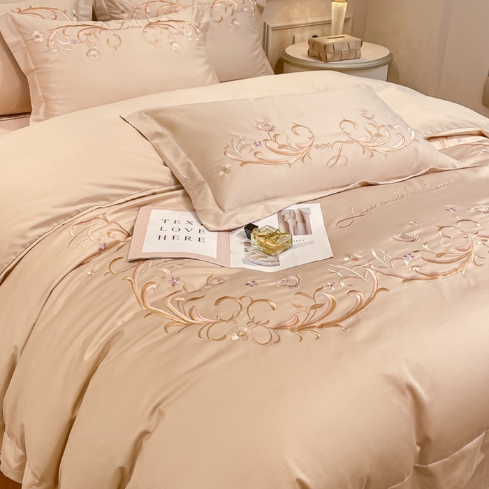 91家纺网 家纺一手货源 找家纺 欧乐蒂 2025新款爱丽丝-高支高密新疆长绒棉-终版 爱丽丝-金咖