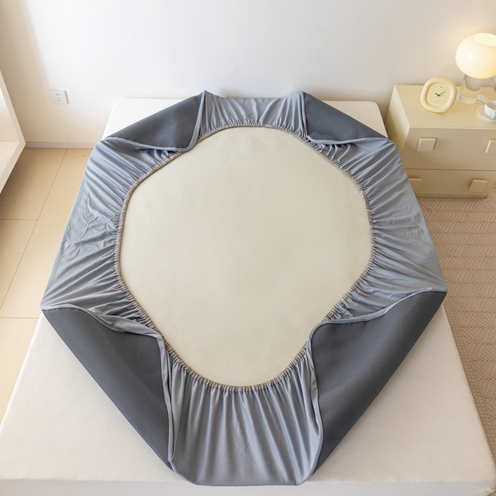 91家纺网 家纺一手货源 找家纺 本希家居 2024新款花漾清新系列高端可水洗冰丝席 小快乐床笠