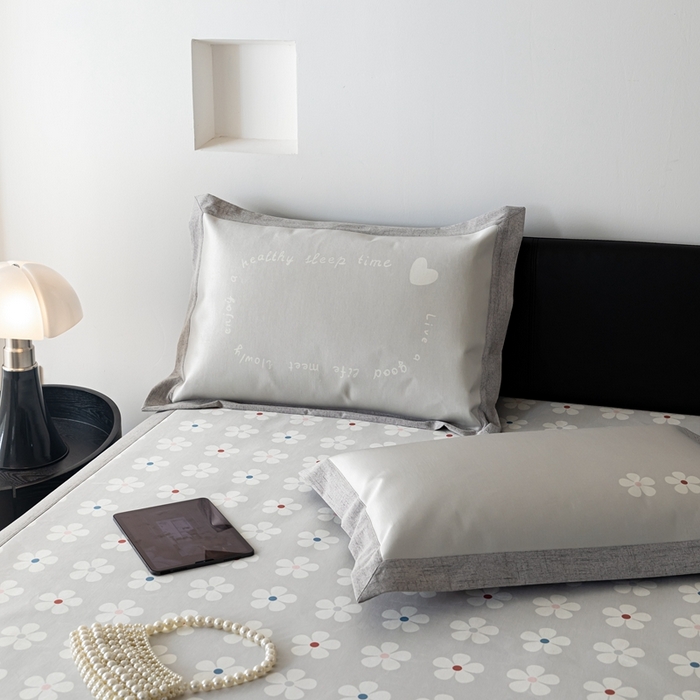 91家纺网 家纺一手货源 找家纺 本希家居 2024新款简约轻奢系列高端可水洗冰丝席 春意盎然平席