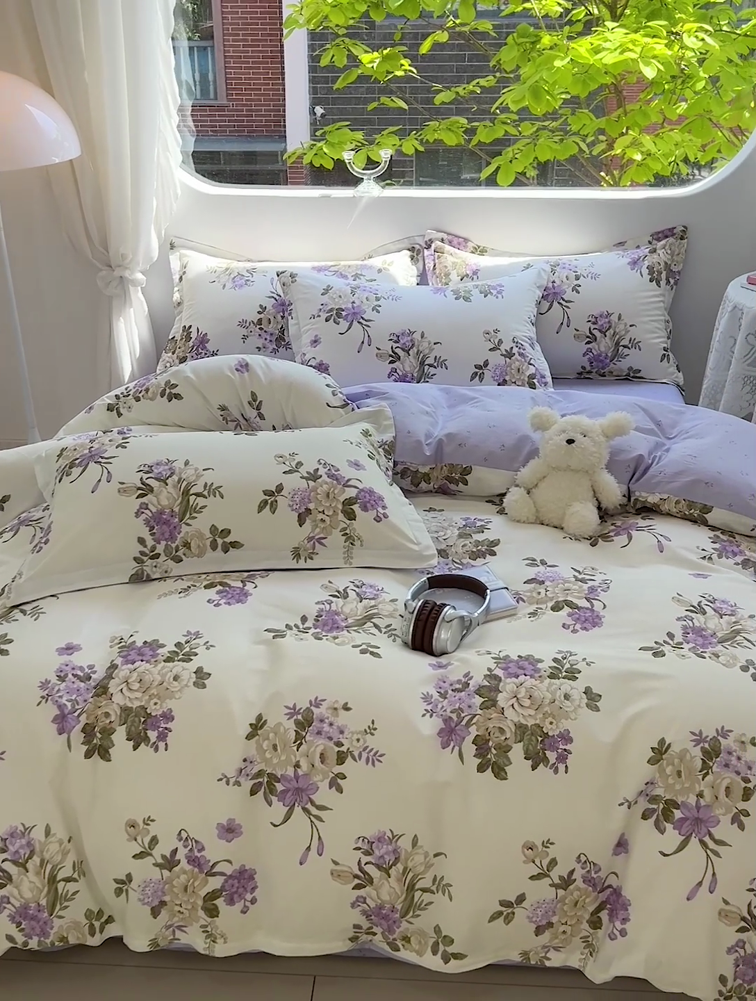 91家纺网 家纺一手货源 找家纺 优选良品 2024新款直播爆款全棉-ins印花系列四件套纯棉三件套床单床笠 情迷