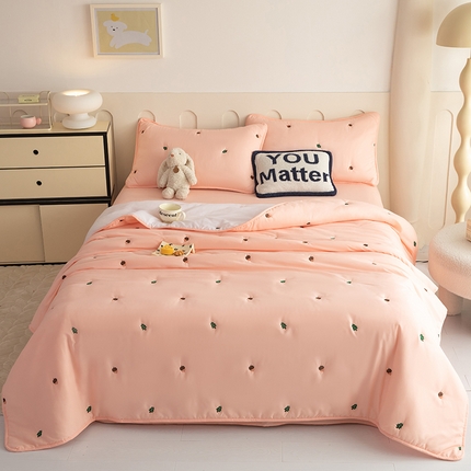 91家纺网 家纺一手货源 找家纺 （总）美达家纺 2025新品刺绣水洗棉夏被四件套