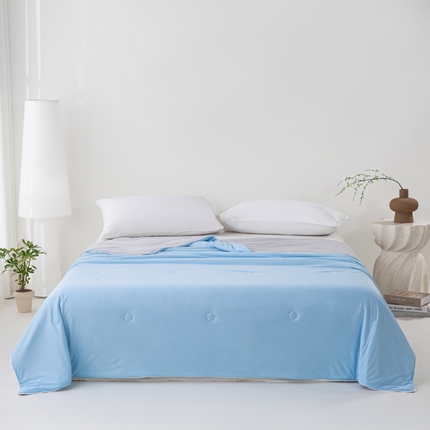 91家纺网 家纺一手货源 找家纺 （总）蝶帕 2024新款A类凉感丝冰淇淋夏凉被