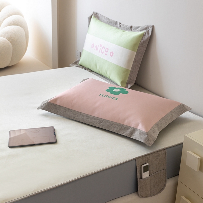 91家纺网 家纺一手货源 找家纺 本希家居 2024新款花漾清新系列高端可水洗冰丝席 小快乐床笠