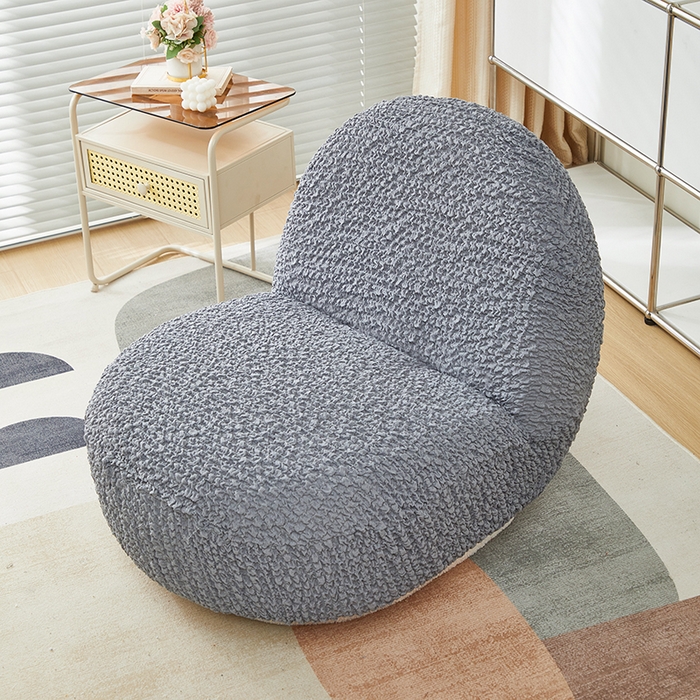 91家纺网 家纺一手货源 找家纺 丝绮鹿 2024新款高端皱皱布系列-雪梨沙发椅套  摩登浅灰