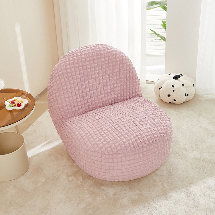 91家纺网 家纺一手货源 找家纺 丝绮鹿 2024新款爆米花系列-雪梨沙发椅套 粉色