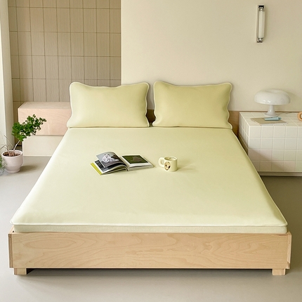 91家纺网 家纺一手货源 找家纺 （总）川悦生活 2024新款云朵凉感因子纯色凉席-大床款