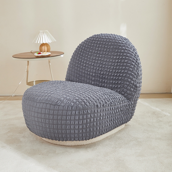 91家纺网 家纺一手货源 找家纺 丝绮鹿 2024新款爆米花系列-雪梨沙发椅套 银灰