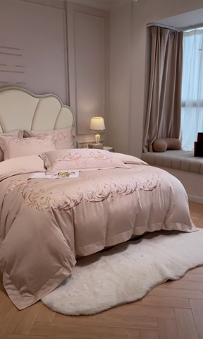 91家纺网 家纺一手货源 找家纺 欧乐蒂 2025新款爱丽丝-高支高密新疆长绒棉-终版 爱丽丝-金咖