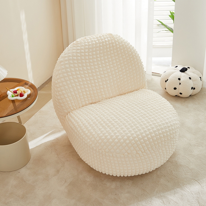 91家纺网 家纺一手货源 找家纺 丝绮鹿 2024新款爆米花系列-雪梨沙发椅套 乳白