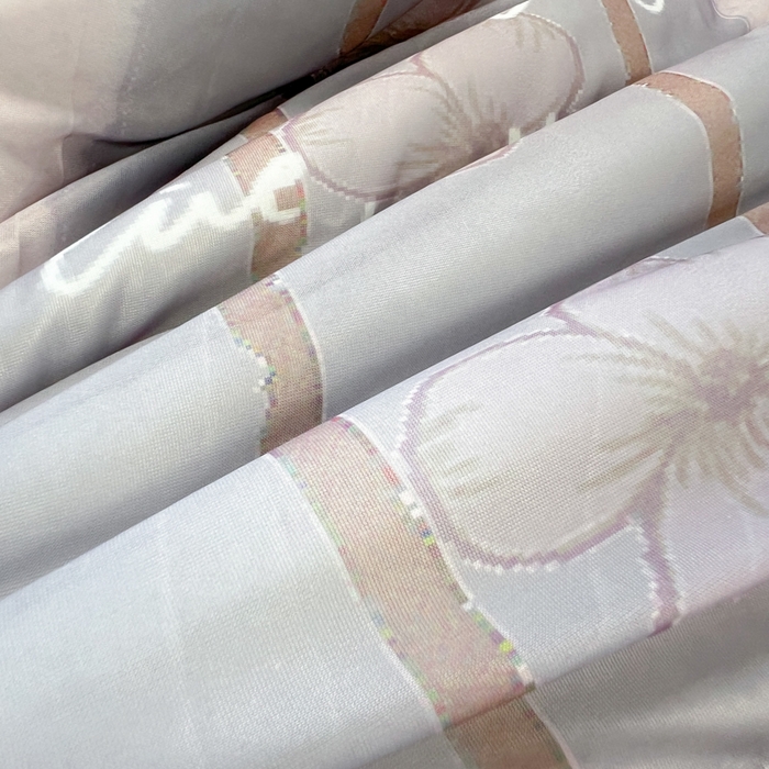 91家纺网 家纺一手货源 找家纺 慕澄家纺 2024新款大版印花乳胶凉席套件-夏被凉席四件套 小苍兰