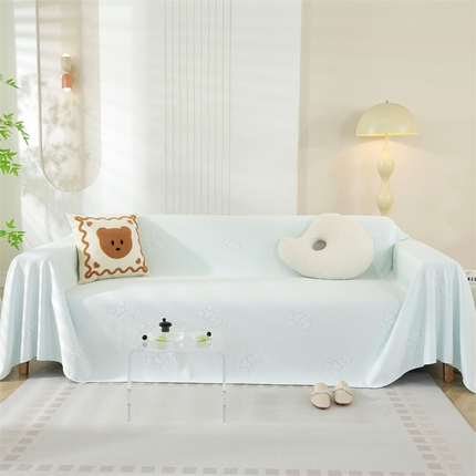 91家纺网 家纺一手货源 找家纺 （总）共鸣沙发垫 2024新款凉豆豆小熊沙发巾