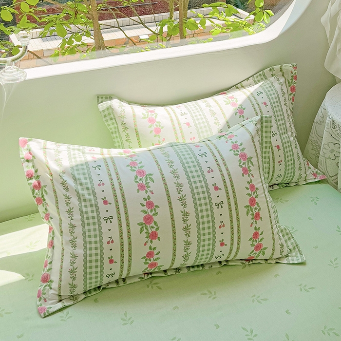 91家纺网 家纺一手货源 找家纺 优选良品 2025新款直播爆款全棉-ins印花系列四件套纯棉三件套床单床笠 恋恋花海