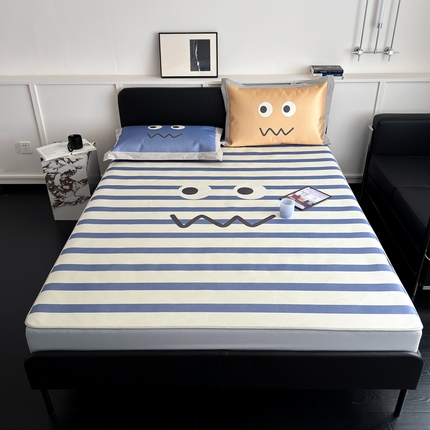 91家纺网 家纺一手货源 找家纺 （总）本希家居 2024新款花漾清新系列高端可水洗冰丝席